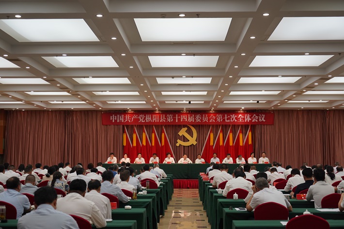 中共樅陽縣委十四屆七次全體會議召開